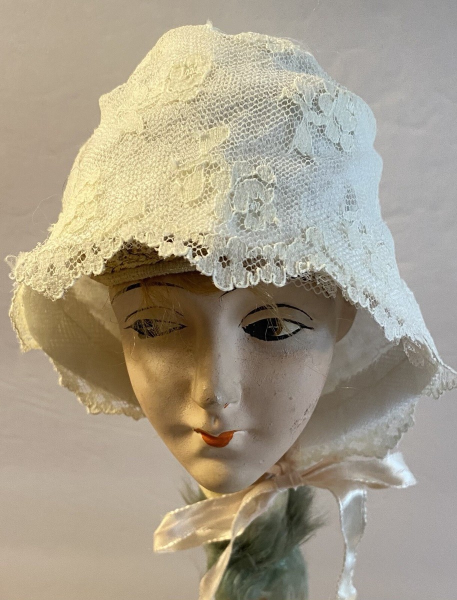 Vintage Bonnet For Antique French Or German Doll, Gorgeous