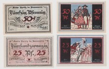 25 i 50 fenigów banknoty banknoty banknotgeld powiat Pyritz na Pomorzu 1921 (153255)