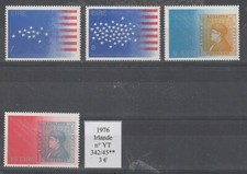 Série de 4 timbres IRLANDE 1976 n° YT 342/45**