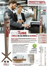  Espositore colonnina piantana  igienizzante con 3 dispenser  di gel. Ecotube