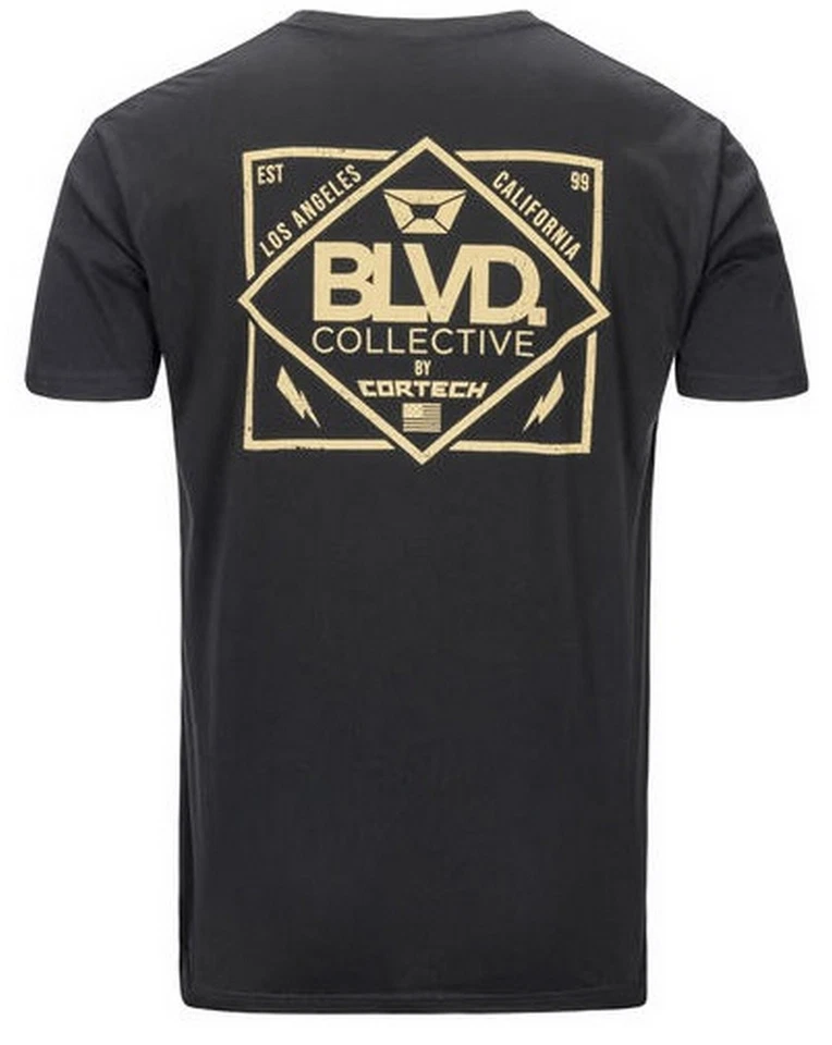 Camiseta negra de manga corta Cortech Cali Bear para hombre Foto 2 de 2