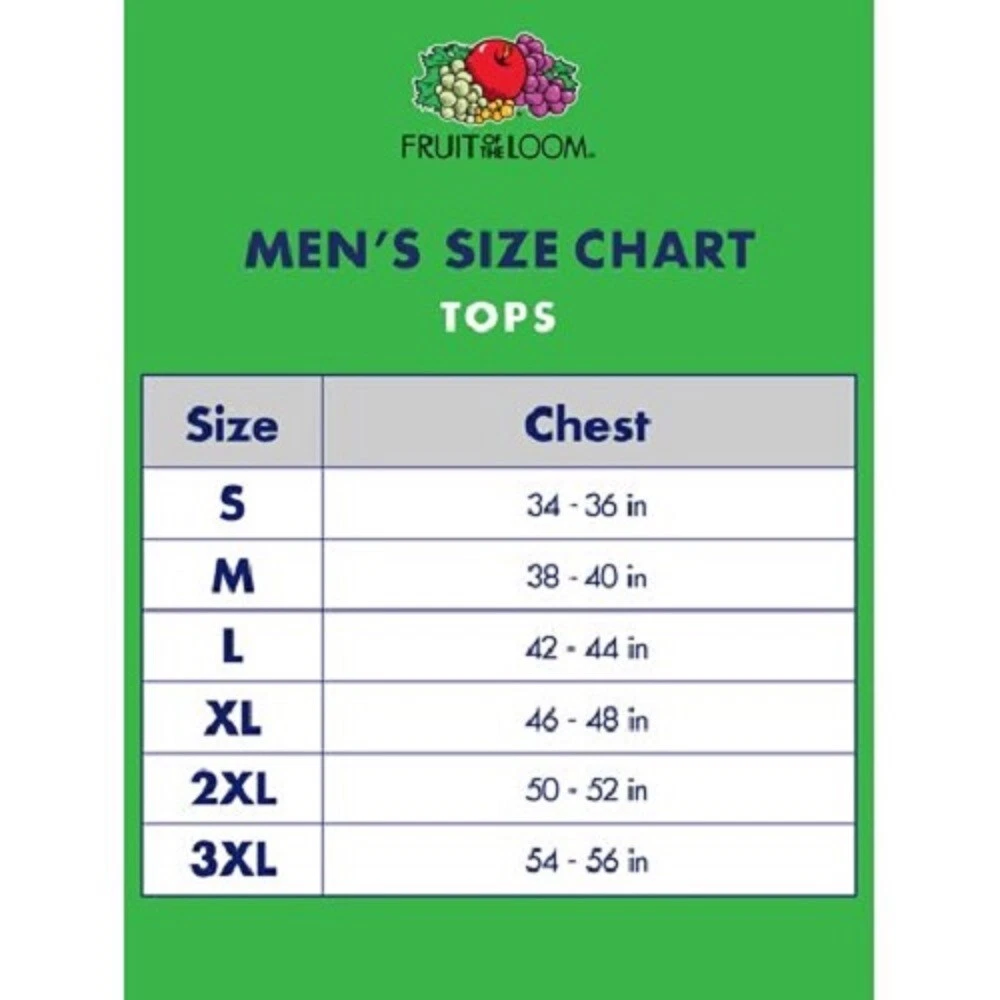Fruit of the Loom® Big Men's 4 CREWS TEE 3XL    "100% Cotton~Slightly Imperfect" image 2
