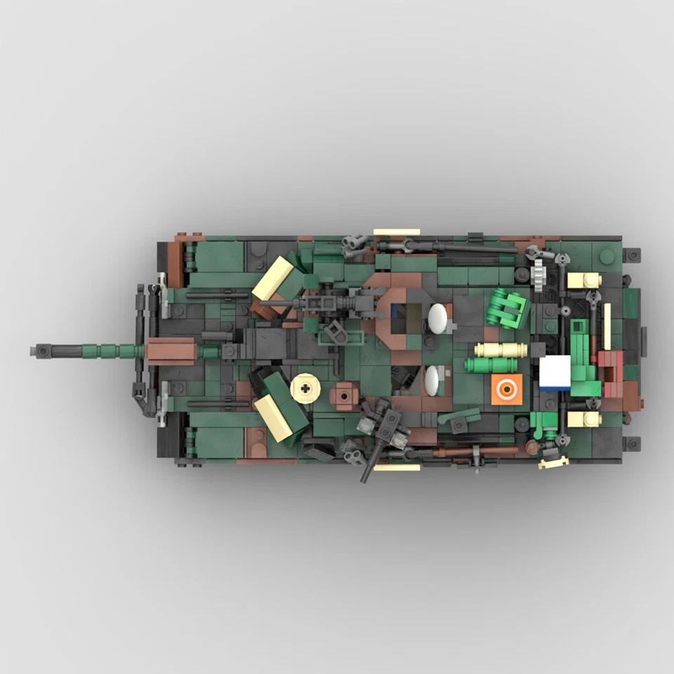 MOC: Modern Tank with Fully Detailed Interior 1678 Pieces 1:32 Scale DIY - Image 4 of 4