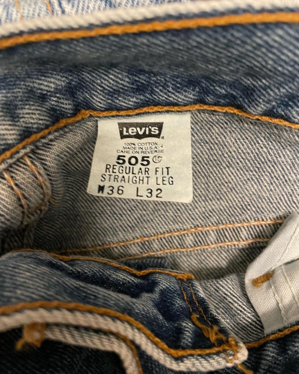 Vintage Levis 505 Jeans Made In USA 36x32 | eBay