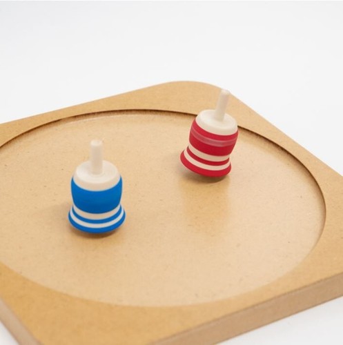 Wood toy /Made In Japan/Set of 3 top dolls and carp streamers [carp streamers] - Picture 7 of 11