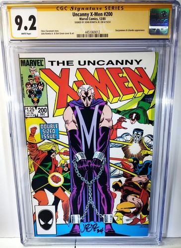 JOHN ROMITA, JR. SIGNED UNCANNY X-MEN 200 (1985), CGC SS 9.2! FREE SHIPPING!