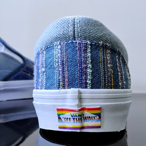 Vans Sneaker Uomo Classica Slip-On "Insieme Come Noi" Denim in Bellissima Multi - Foto 8 di 12
