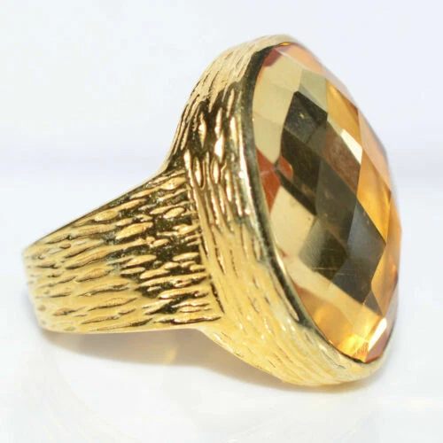 Bagues avec pierre précieuse multicolores citrins