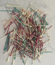 Large Lot Vintage Plastic Curler Roller Picks Pins And 59 Metal Mesh Hair Roller
