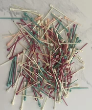 Large Lot Vintage Plastic Curler Roller Picks Pins And 59 Metal Mesh Hair Roller