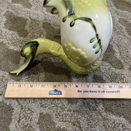 Hull USA pottery Bird Swan Goose loon Large “69” Vintage Green EUC Planter - Picture 3 of 20