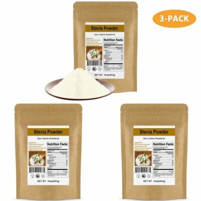 CCnature Stevia Powder CCnature Pure Stevia Extract Powder Sweetener Substitute