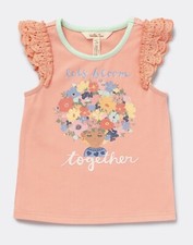 NWT Girls Matilda Jane Dream chasers Let's Bloom Together Tee Size 4 New In Bag
