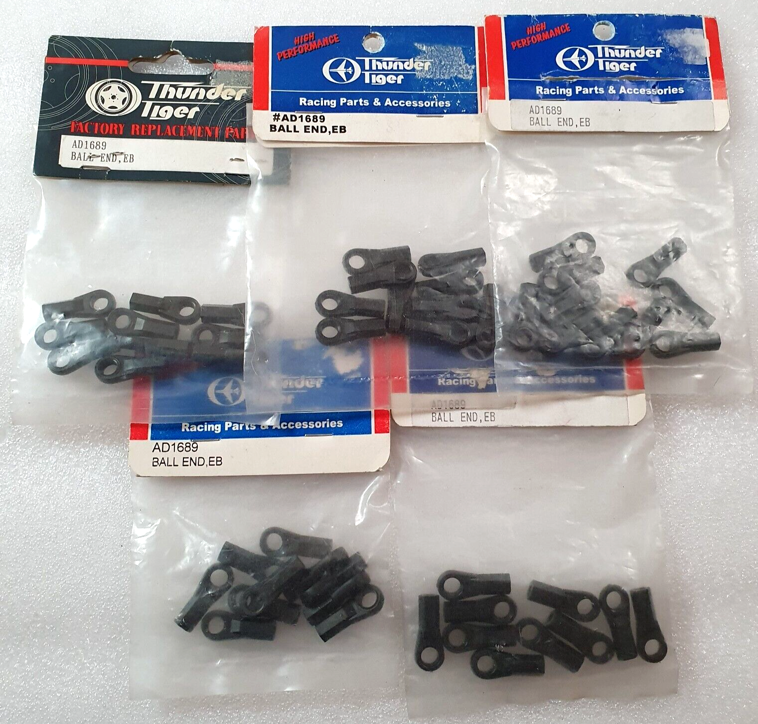 Thunder Tiger EB Ball Ends x 5 Packets - AD1689 - Vintage RC spares