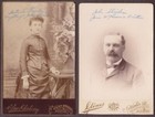 John Sheridan & Daughter Gertrude (2) Cabinet Photos - Boston, MA