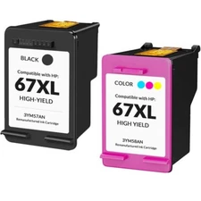 67xl Ink Cartridges for HP 67 XL For Deskjet 2755 4155 Envy 6000 6055 Printer