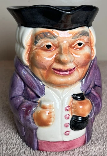 Vintage Genuine Staffordshire Shorter & Son England Toby Mug Pitcher 5"