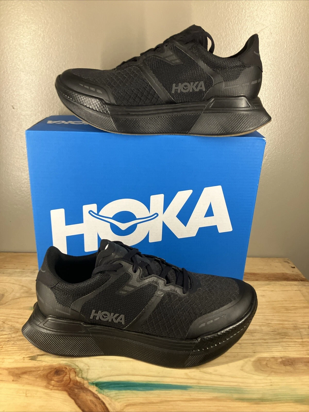 NEW Hoka One TRANSPORT X Unisex Men’s 6.5 Hiking Blk Running Shoes 1152450/BBLC