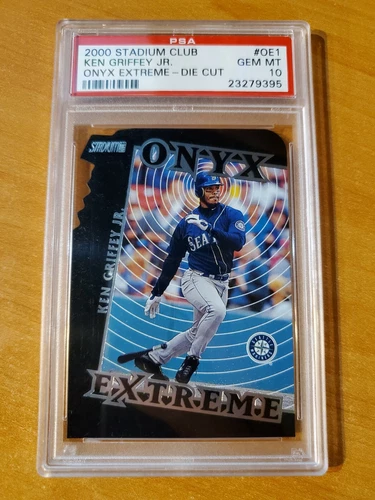 2000 Stadium Club Onyx Extreme Die Cut Ken Griffey Jr Card #OE1 PSA 10 Gem Mint