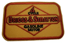 Briggs & Statton Patch~Lawn Garden~3 1/2" x 2 1/4"~Embroidered~Iron or Sew On