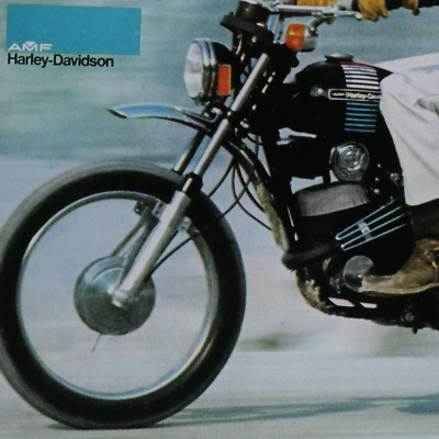 1973 Harley Davidson TX-125 Vintage Original Print Ad 8.5 x 11