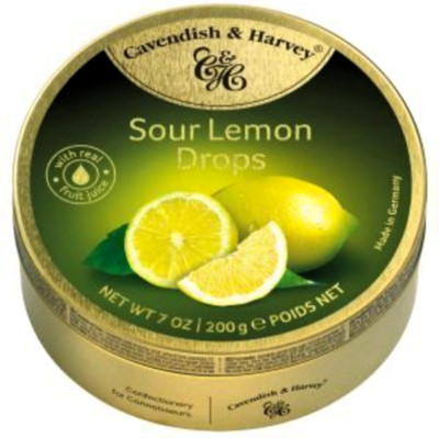 CAVENDISH & HARVEY Sour Lemon Drops 9x200g