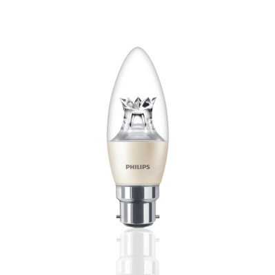 PHILIPS MASTER 5,5W = 40W LED KERZENBIRNE BC B22 Bajonettverschluss WARM DIMTONE