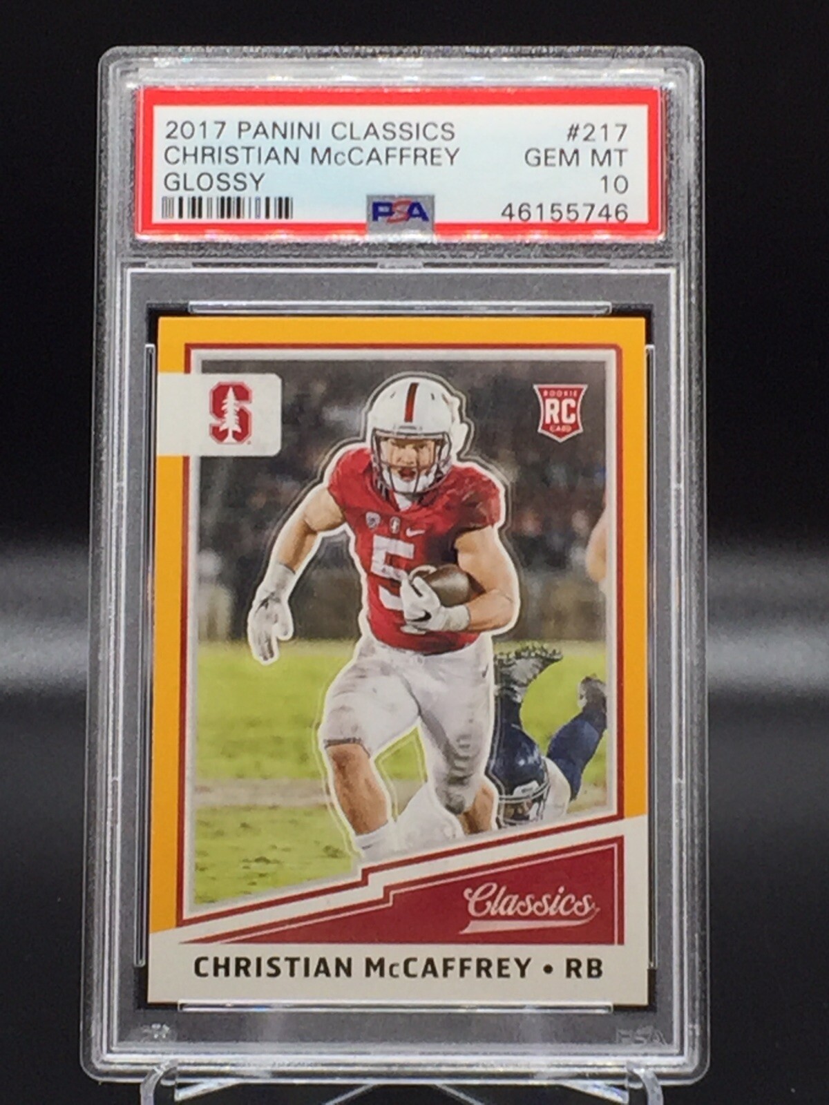 Christian McCaffrey Panini Classics #217 Glossy