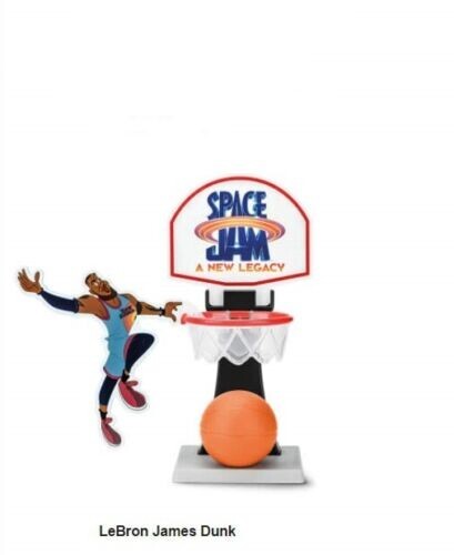 McDonalds LeBron James Space Jam New Legacy Basketball Dunk Toy #2