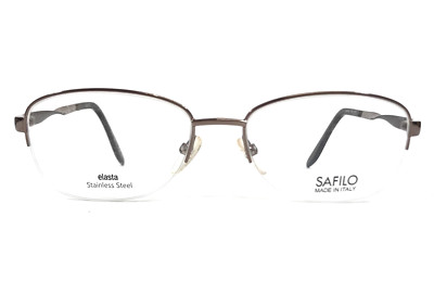 Safilo Brillenfassung SA6024 V9N 54-17-135 Gold Cat-Eye Halbrahmen