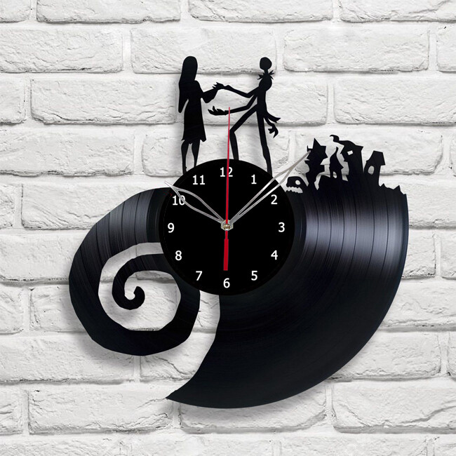 Vinyl Clock The Nightmare Before Christmas Art Vinyl Record Wall Clock 282