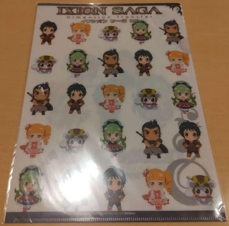 Japanese anime Ixion Saga clear file navy side ver. | eBay