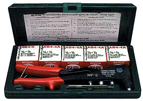 ARCONIC FASTENERS MAR39001 200-Kit HP-2 Hand Riveter with Rivet Assortment
