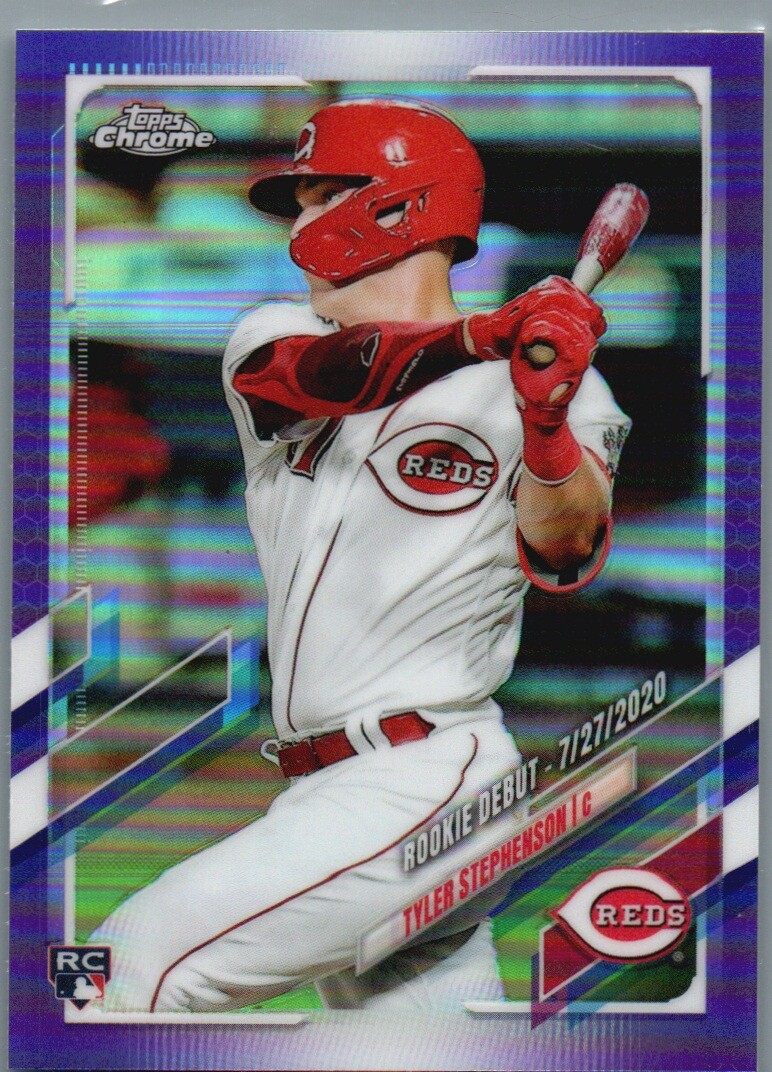 2021 Topps Chrome Update #USC26 Tyler Stephenson Purple Refractor
