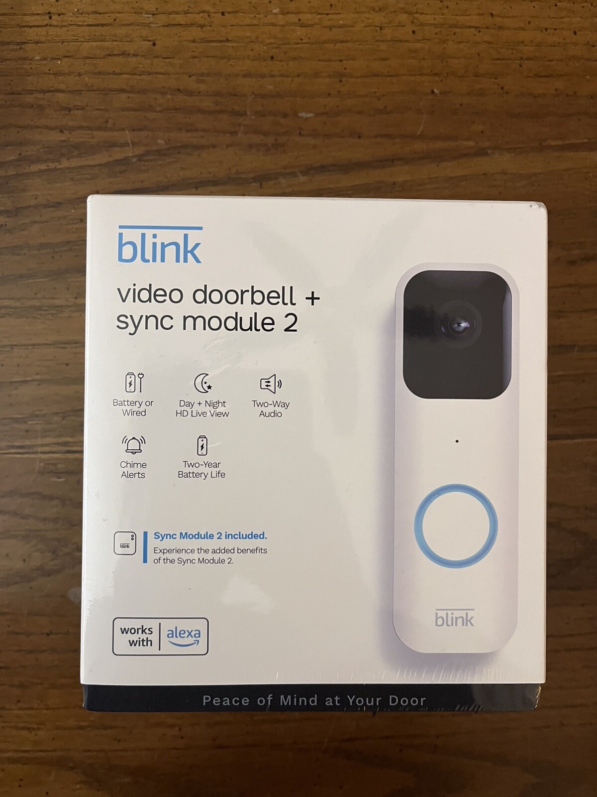 blink video doorbell + sync module 2-image