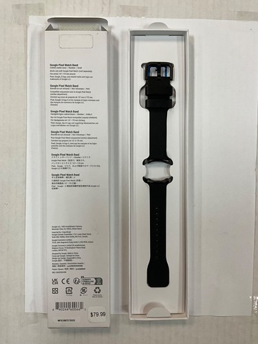 Orologio Google Pixel OEM Cinturino in pelle artigianale 137-170 mm/piccolo - Nero - Foto 2 di 3