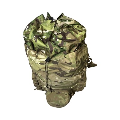 British Army MTP PLCE Short Back Bergen Rucksack with Side Pouches