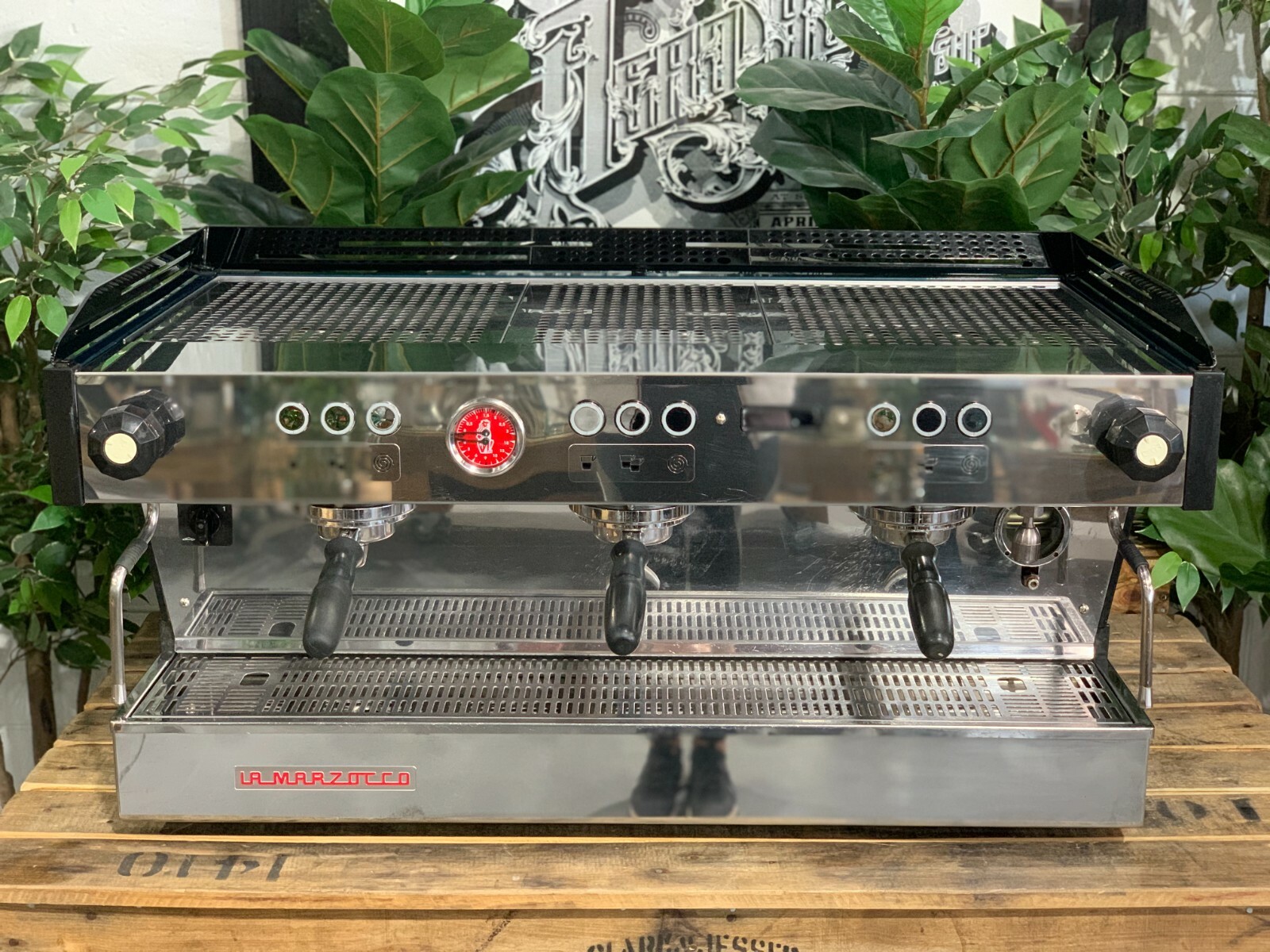 LA MARZOCCO LINEA PB 3 GROUP GOODWOOD GREEN ESPRESSO COFFEE MACHINE