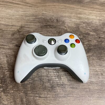 Microsoft White Black Wireless Bluetooth Gaming Controller For Xbox 360 Console