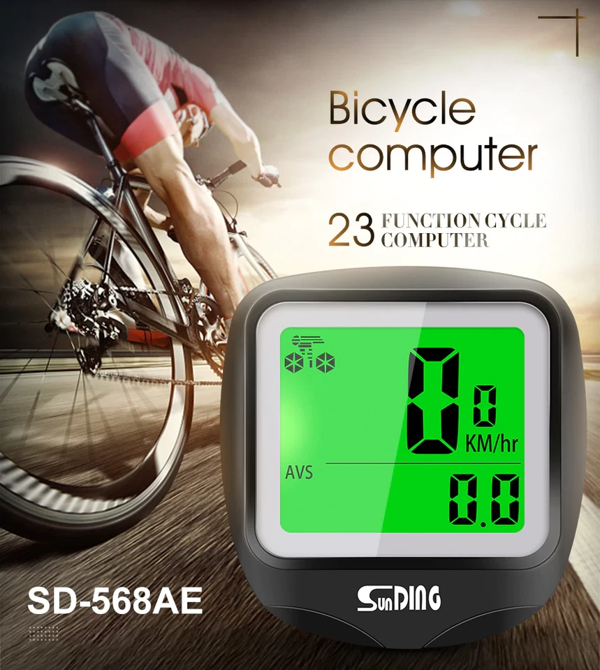 Sunding SD-568AE Bike Computer Cycling Computers Bicycle Speedometer Wired