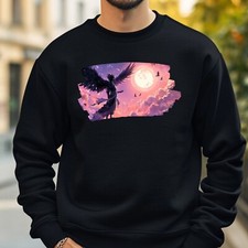 Crow Anime Style Sweatshirt Cosy and Perfect for Any Occasion S to 4XL
