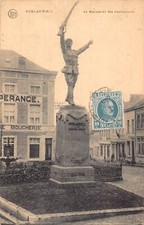 L135 Belgium 1923 Morlanwelz Monument des Combattants Vintage postcard