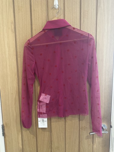 GIVENCHY Pink Sheer Blouse Size Small GENUINE RRP £570 #U6 - Picture 5 of 7