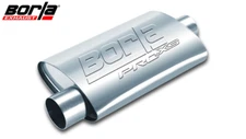 Borla ProXS 2.50-Inch Inlet/Outlet Center/Offset 24" Oval Muffler - Universal