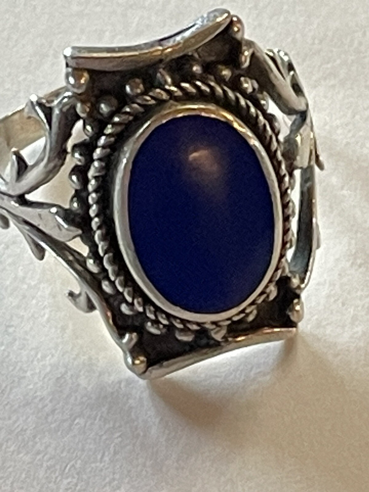 925 STERLING SOLID SILVER DESIGNER RING SIZE  8 1… - image 7