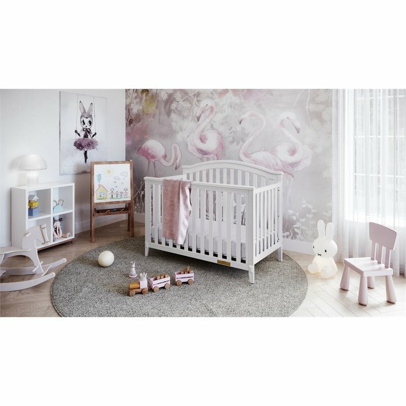 AFG Baby Furniture Kali II 4-in-1 Convertible Crib in White
