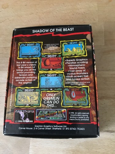 Amstrad CPC 464/ 664/ 6128 Game Shadow of the Beast Amstrad Disk Game - 第 2/3 張圖片