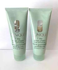 Lot of 2 Clinique 7 Day Scrub Cream Rinse-Off Formula 3.4 Oz/100 ml Each NEW 6.8