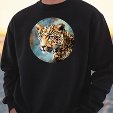 Leopard Portrait Sweatshirt Cosy and Perfect for Any Occasion S to 4XL