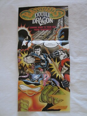 Battletoads Double Double Dragon (NES) Nintendo Power Poster Battle Toads 1993